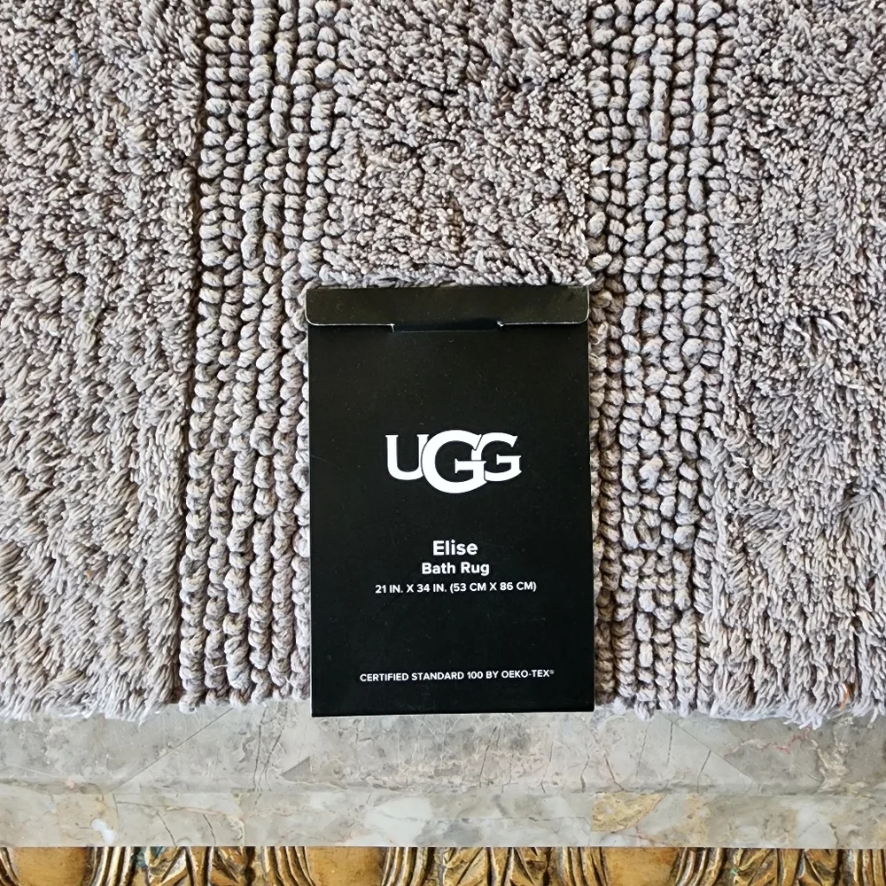 NWT UGG Elise Bath Rug 21x34 Gray